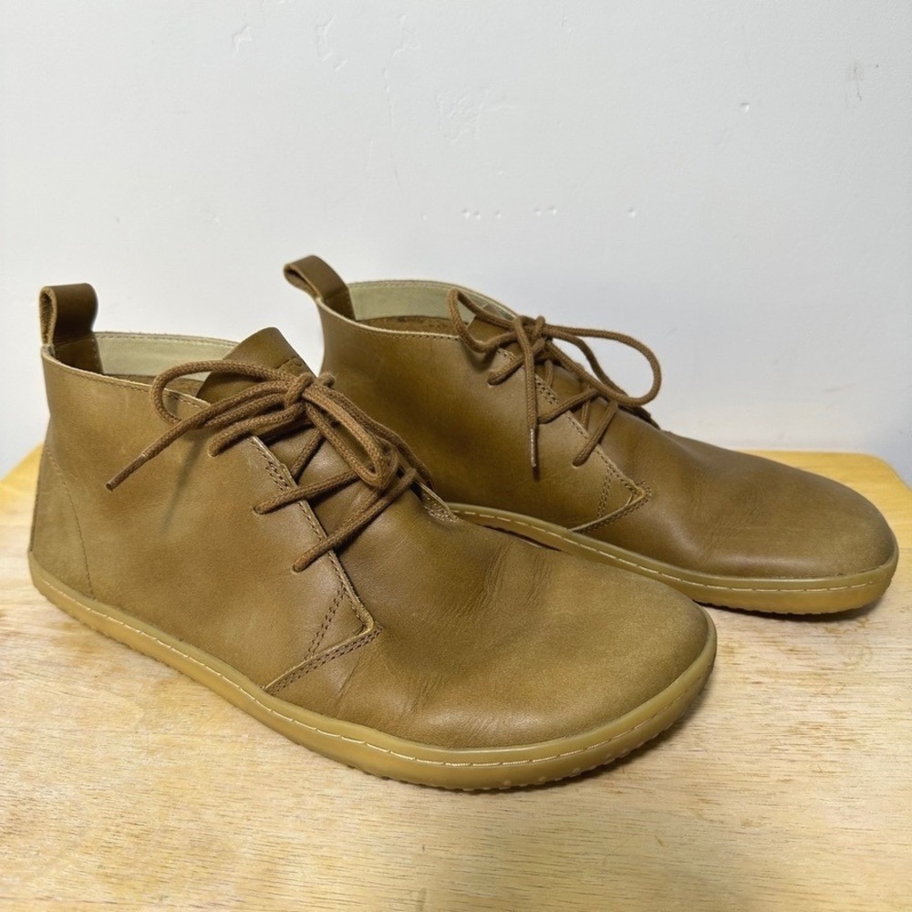 Vivobarefoot Men's Gobi IV Desert Boot Size EU 41 US 8 Tan Chukka Ankle Leather